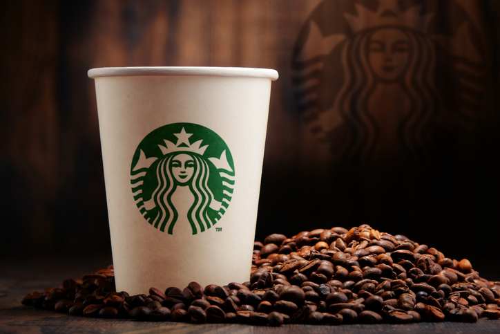 Starbucks Coffee Cup and Beans: Building Business
