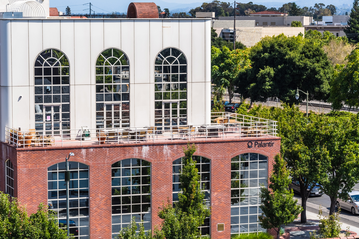 Palantir headquarters in Palo Alto, Silicon Valley