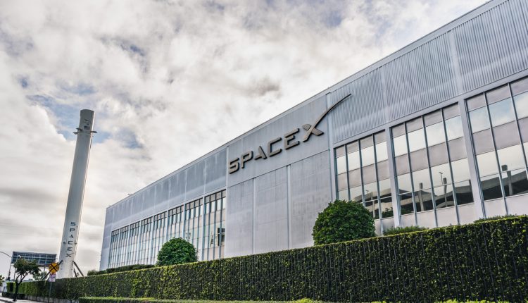 SpaceX headquarters in Los Angeles, California