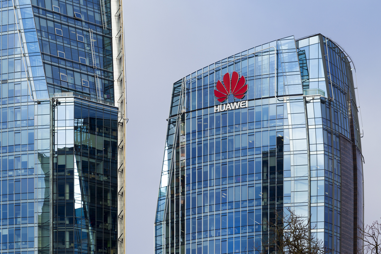 Telia and Huawei offices in Vilnius, Lithuania