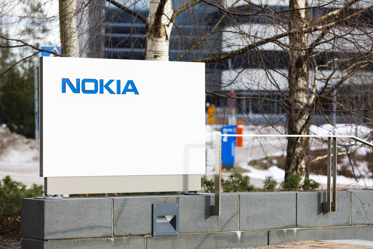 Entrance to Nokia headquarters in Espoo, Finland