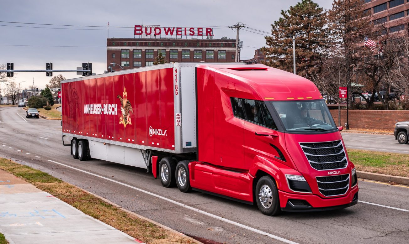 Nikola Anheuser Busch 1 electric truck