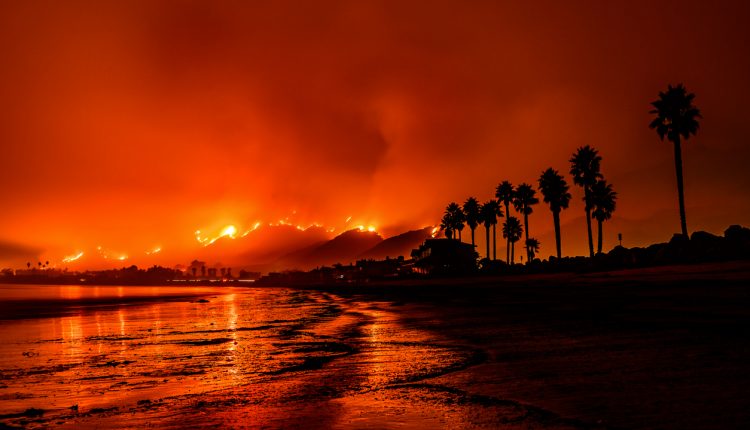 Thomas Fire in Santa Barbara, California