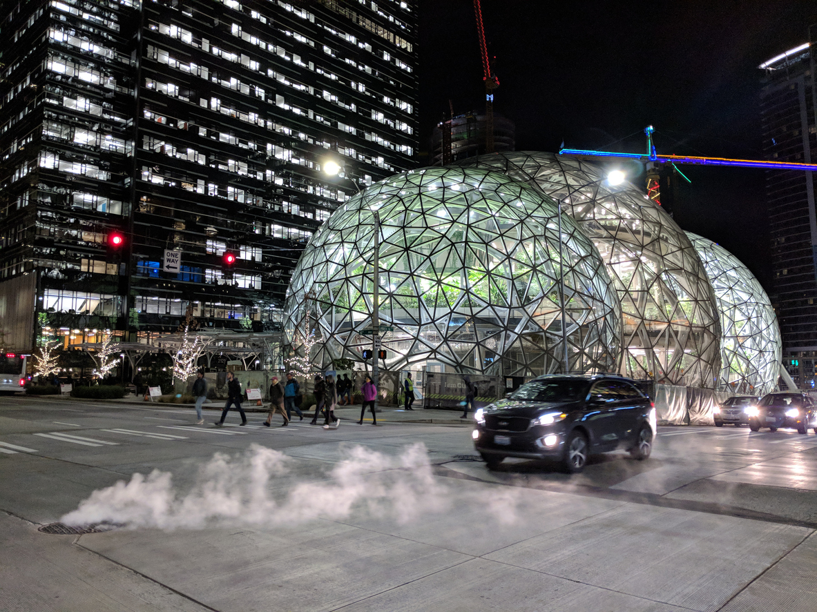 Biosphere Domes at Amazon headquarters in Seattle, Washington