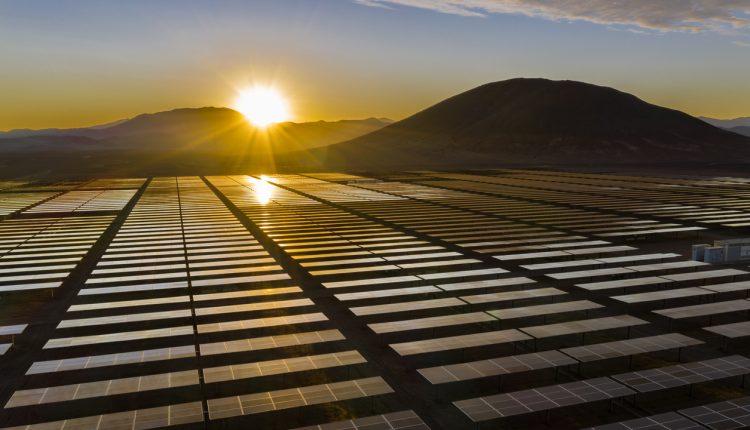 Solar farm in the Atacama Desert
