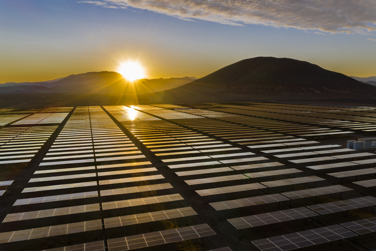 Solar farm in the Atacama Desert