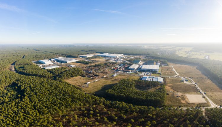 Tesla gigafactory near Brandenburg, Germany