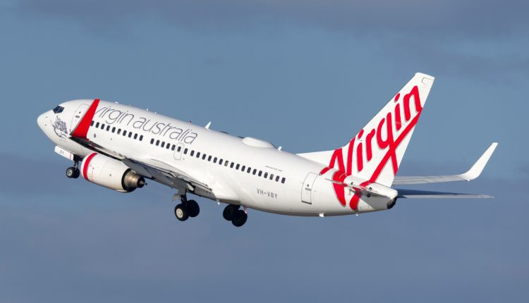 Virgin Australia Boeing 737 landing at Sydney Airport