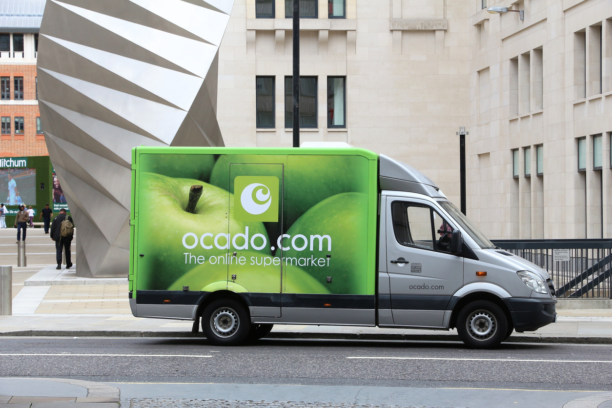 Ocado delivery van in London