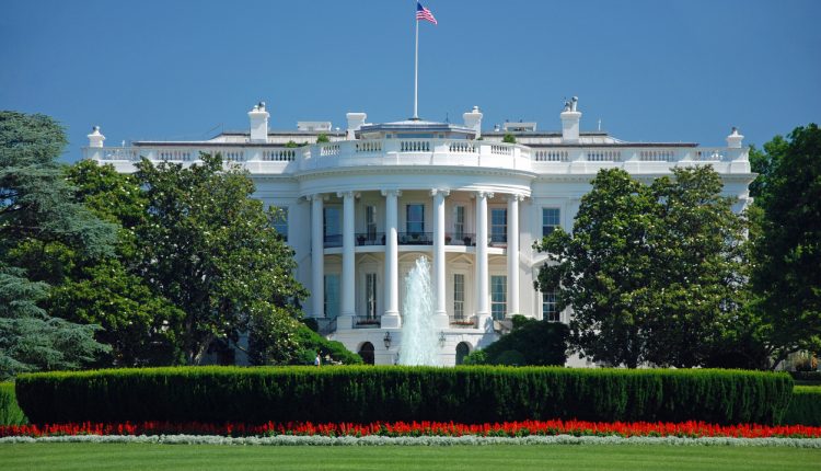 The White House on a clear day