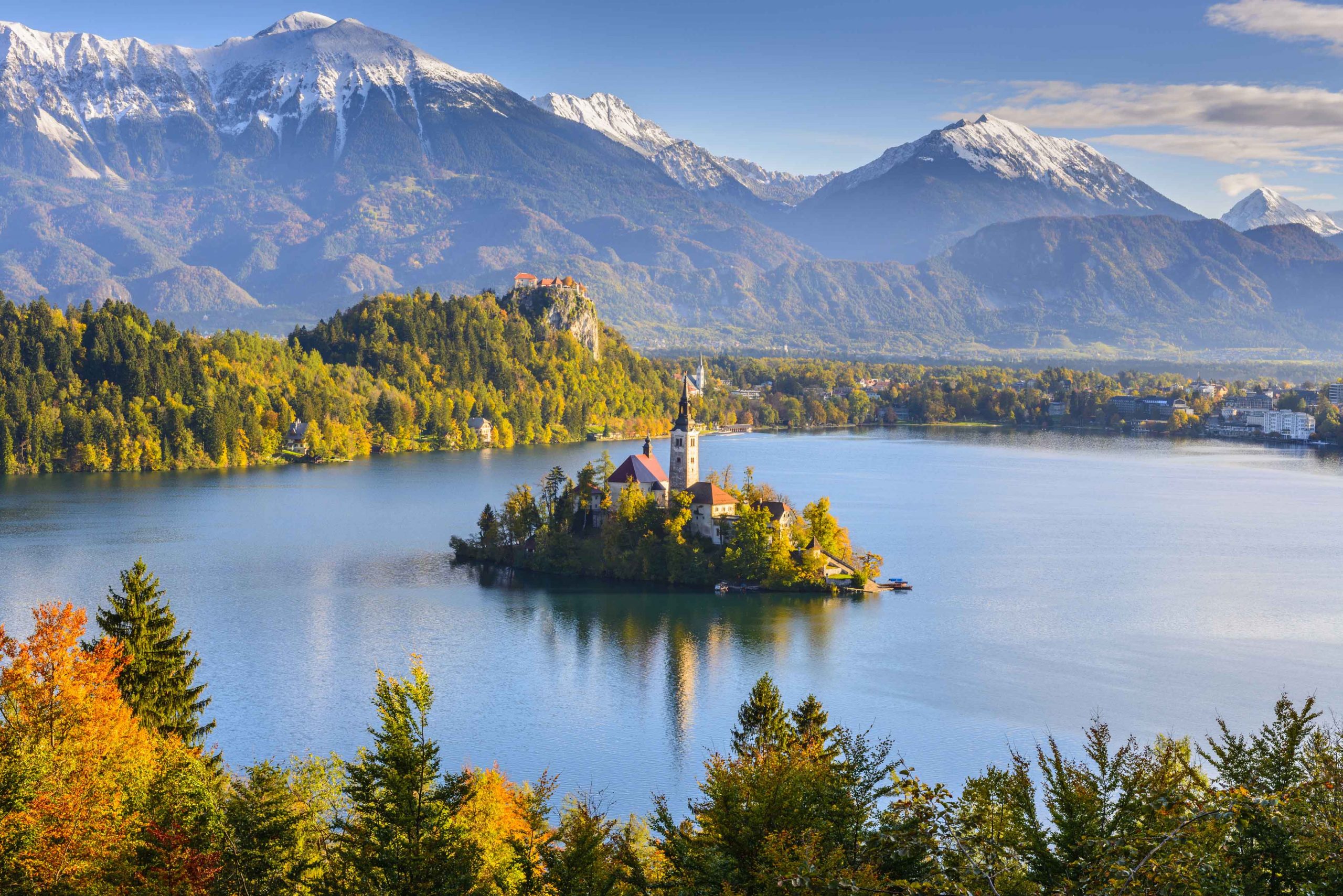 Lake Bled from Mt. Osojnica, Slovenia