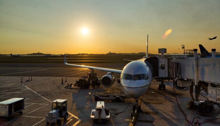 Grounded Boeing 737 Max in Boston