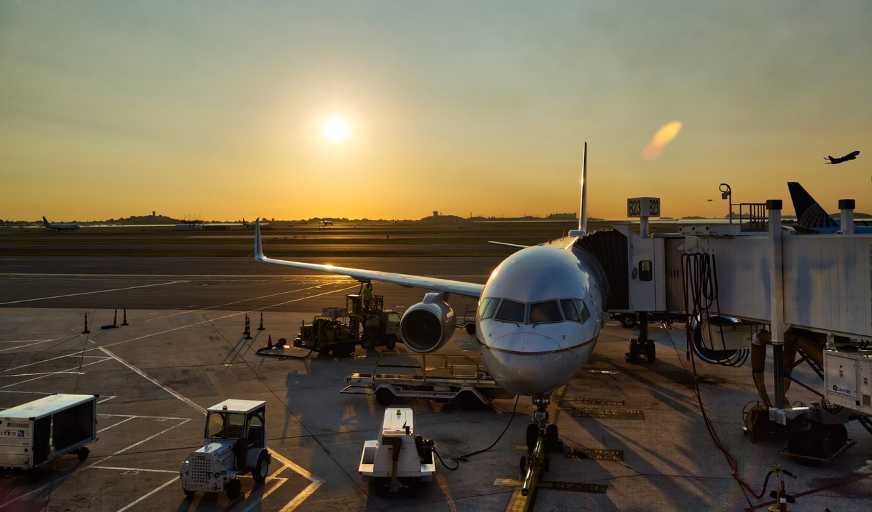 Grounded Boeing 737 Max in Boston