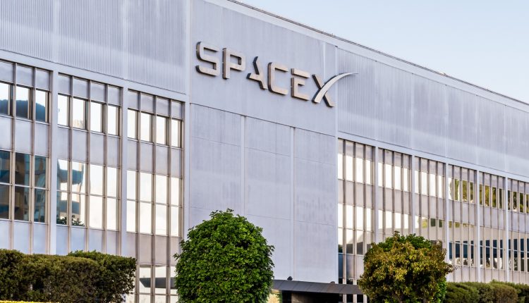 SpaceX building in Hawthorne, California