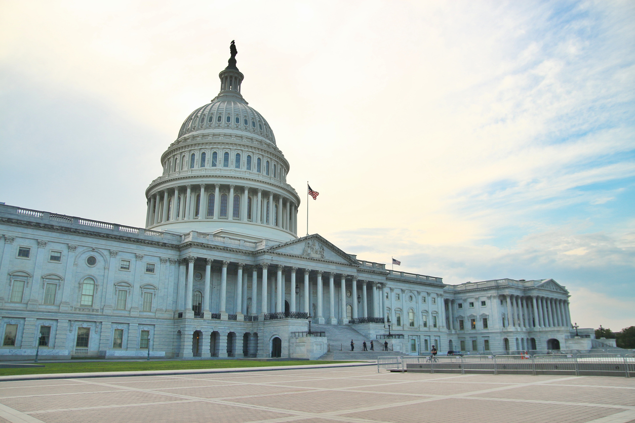 Capitol Building in Washington DC in winter