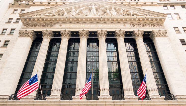 Front view of the New York Stock Exchange