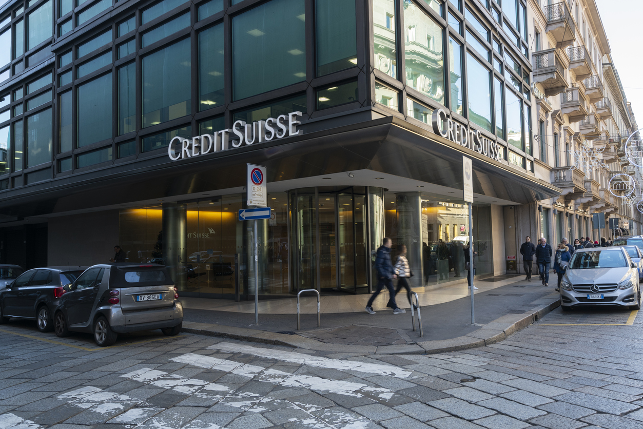 Credit Suisse headquarters in Milan, Italy