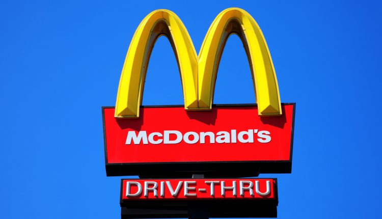 McDonald's drive-thru sign