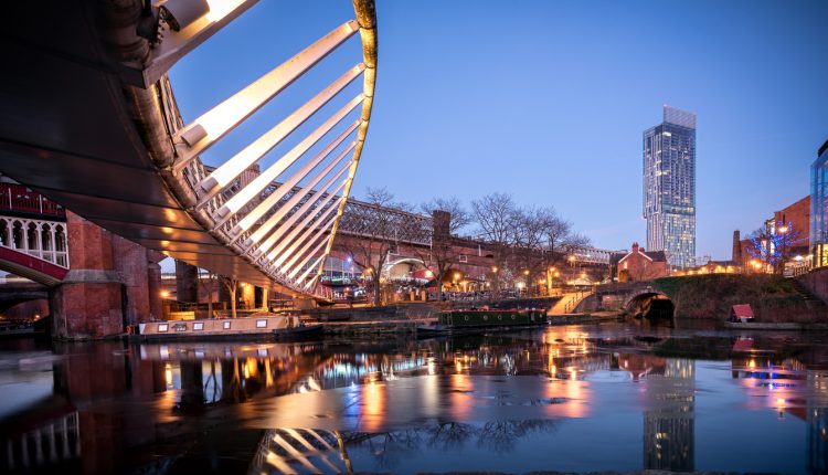 The River Irwell in Castlefield, Manchester