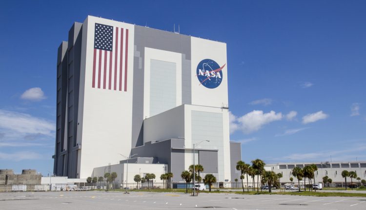 NASA vehicle assembly building, Florida USA