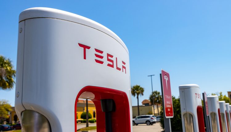 Tesla electric vehicle charger