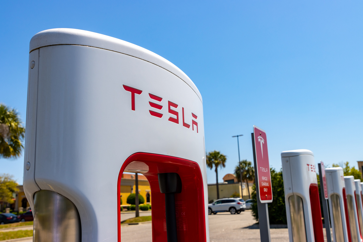 Tesla electric vehicle charger