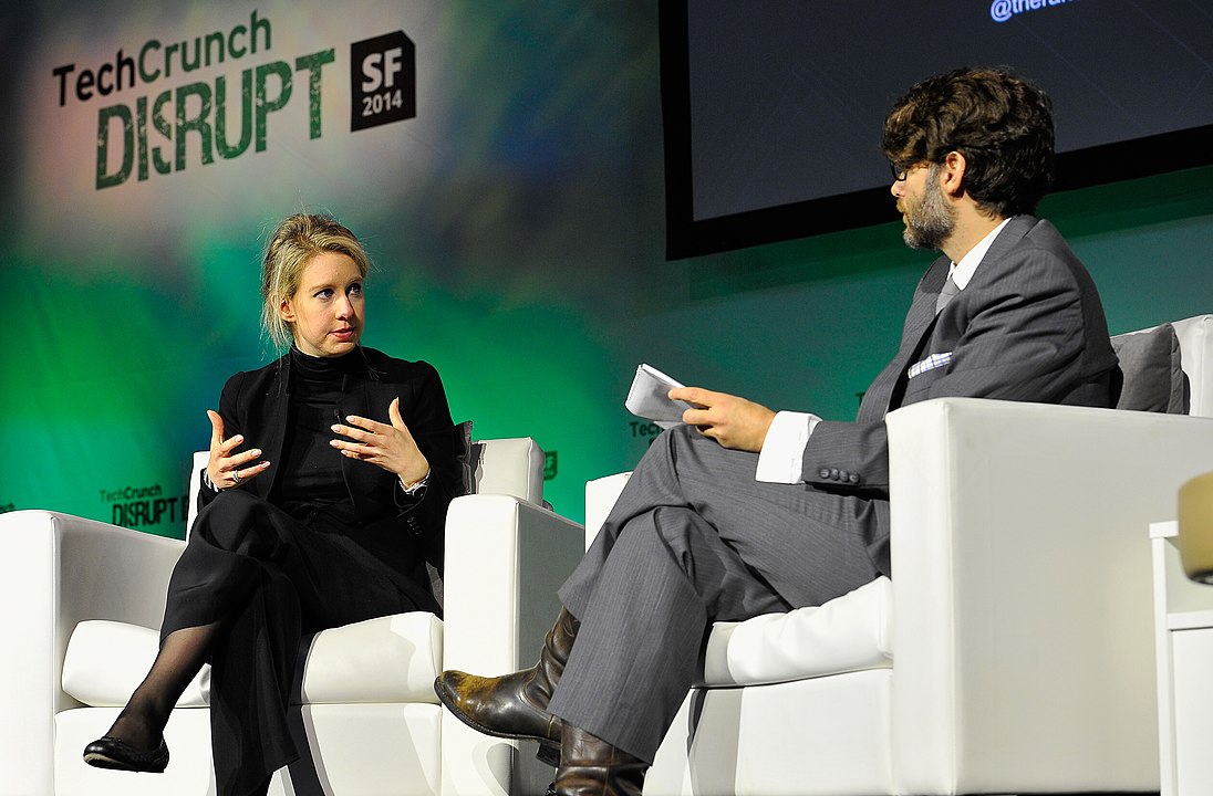 Theranos CEO and founder Elizabeth Holmes at TechCrunch interview