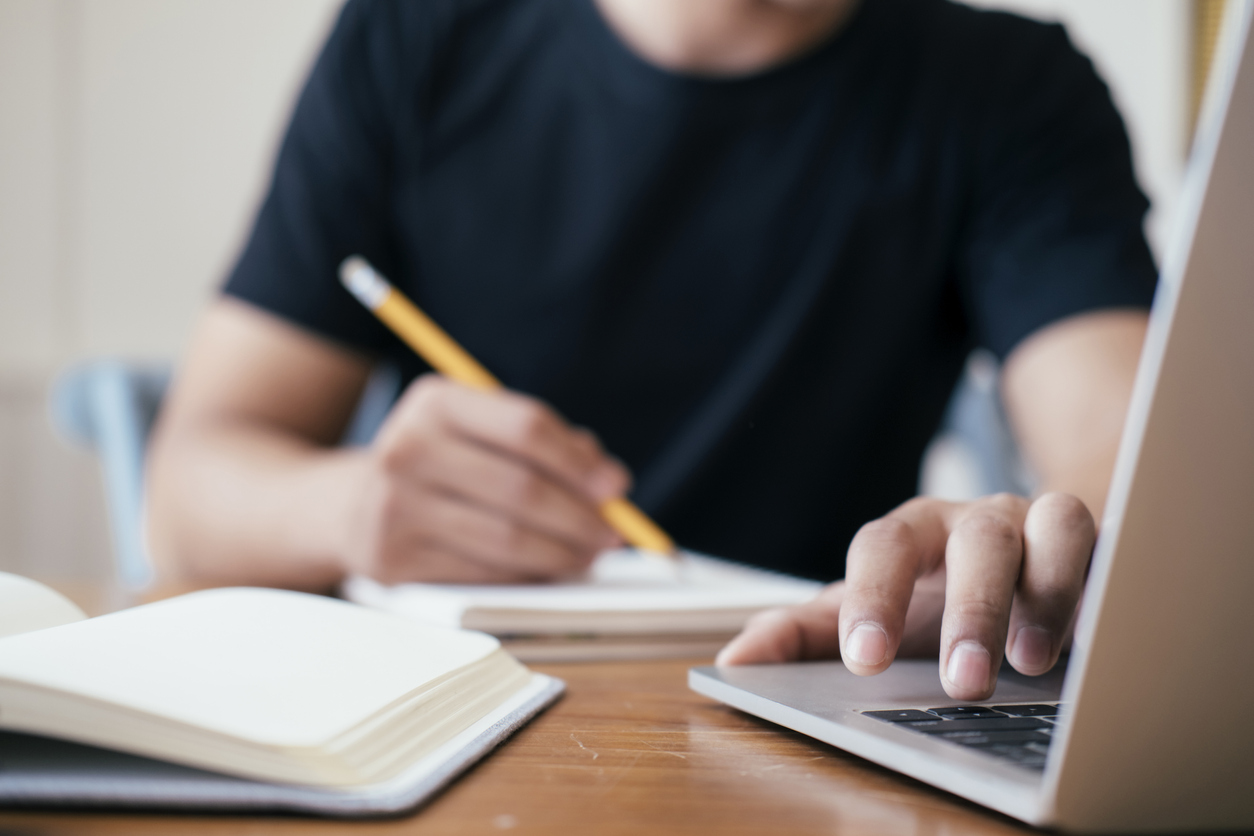 Man working from home