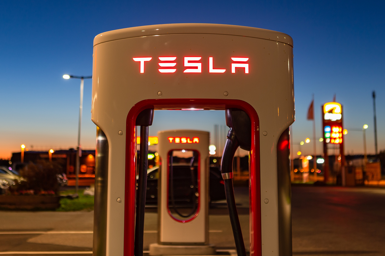 Tesla charging station