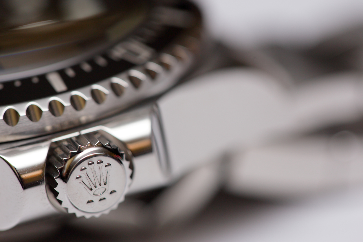 Rolex adjustment crown