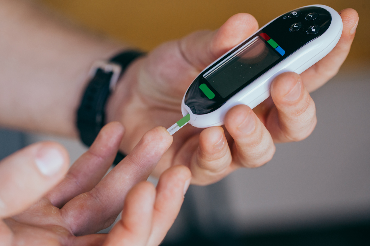 Diabetes finger-prick device