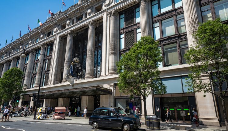 Selfridges department store, London.