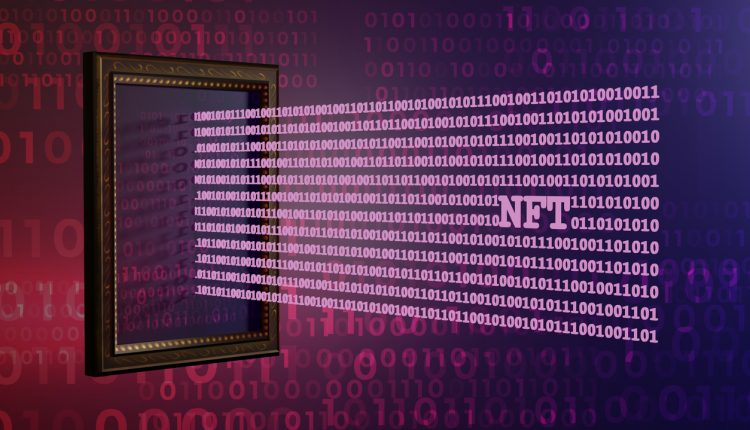 NFT non fungible tokens crypto concept