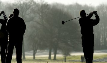 Golf player silhouette