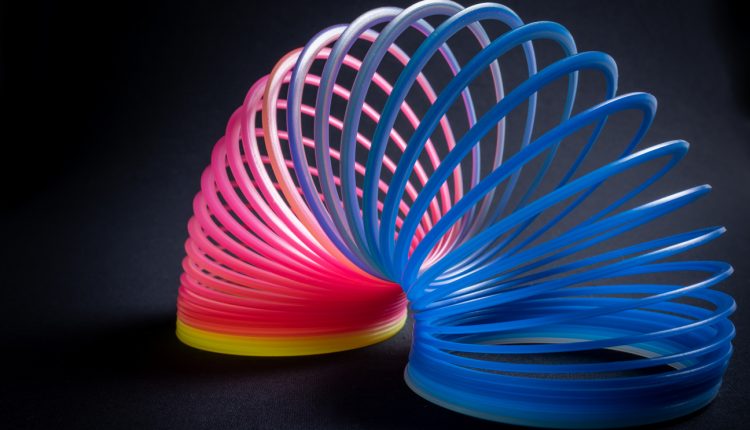 Slinky toy invented by Richard James