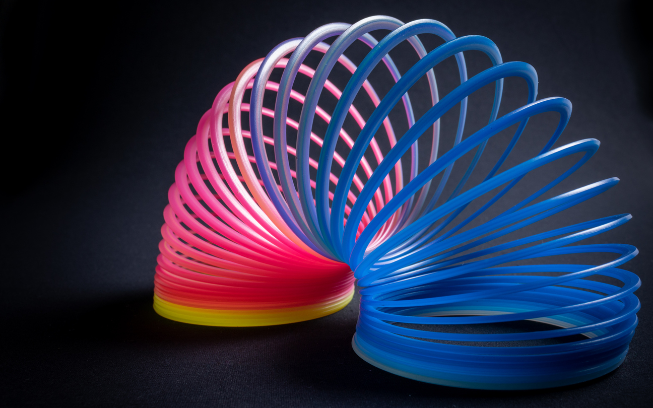 Slinky toy invented by Richard James