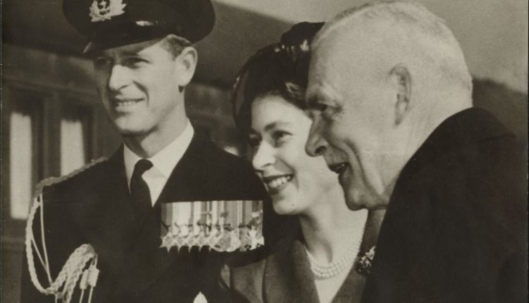 Prince Philip with Princess Elizabeth Prime Minister Louis St Laurent, 1951