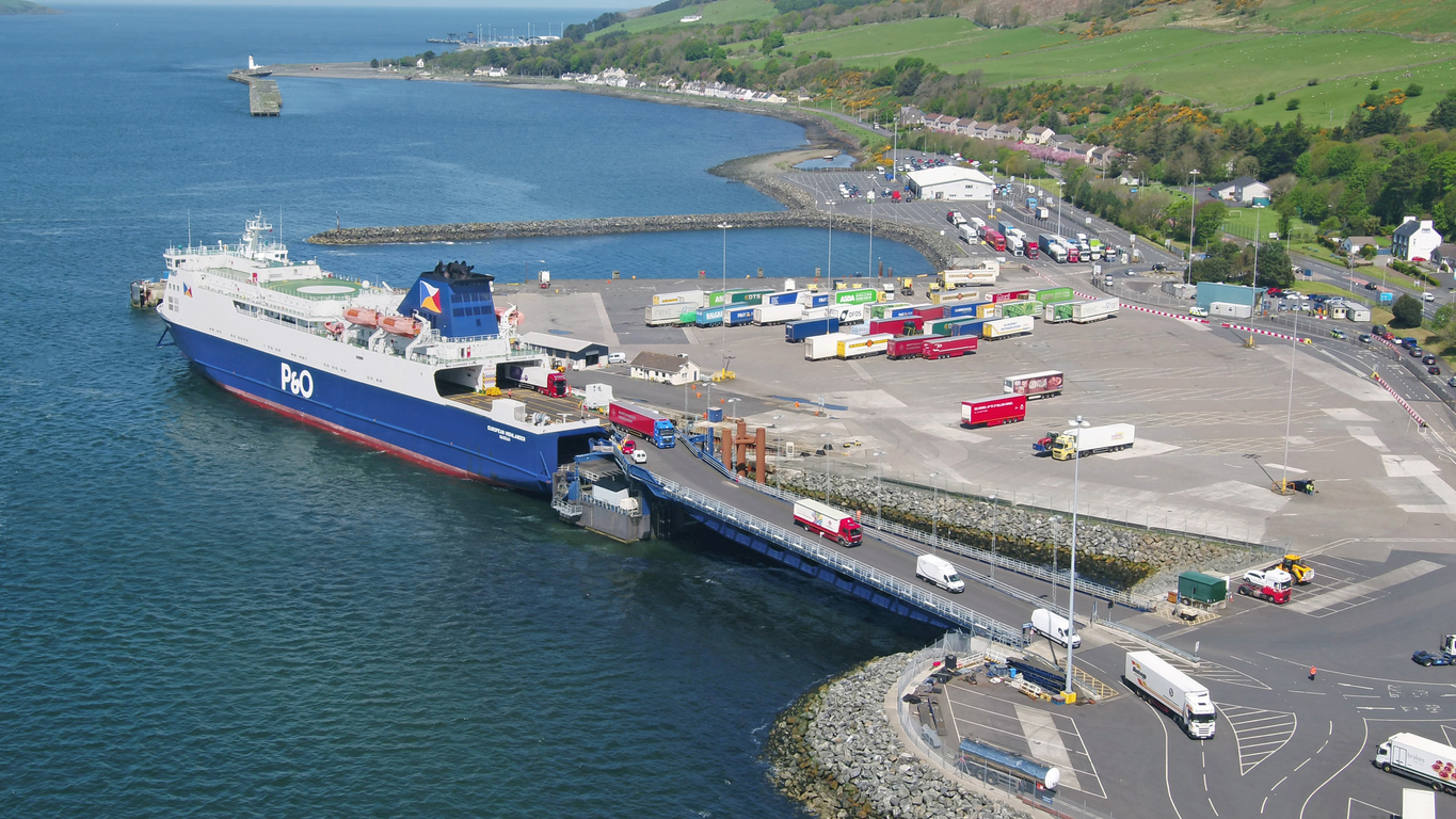 P&O Ferry at dock