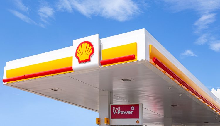 Shell V-power fuel station in Russia