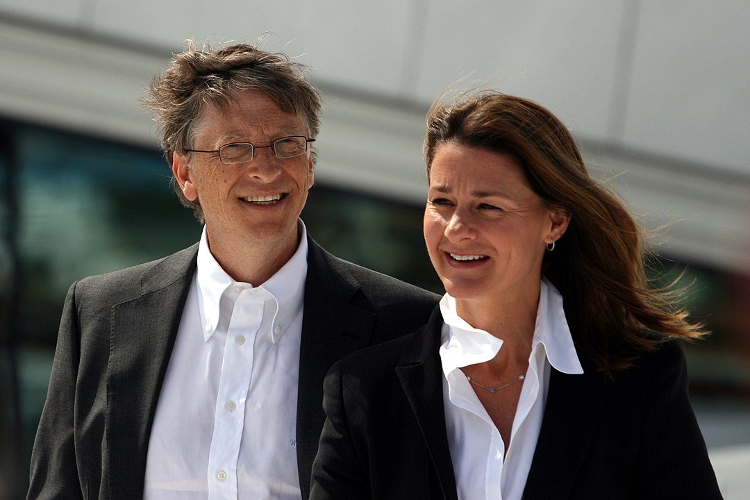 Charitable billionaires Bill Gates and Melinda French Gates