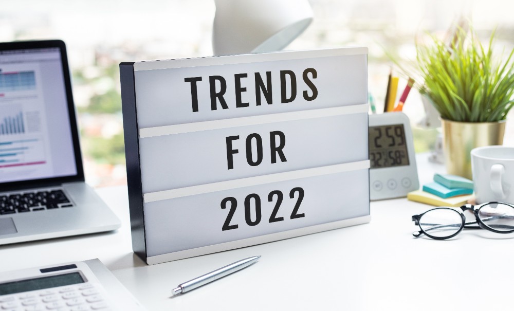 Trends for 2022 sign