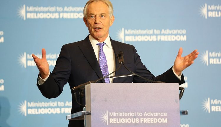 Former UK prime minister Tony Blair