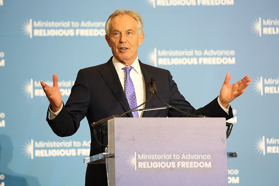 Former UK prime minister Tony Blair