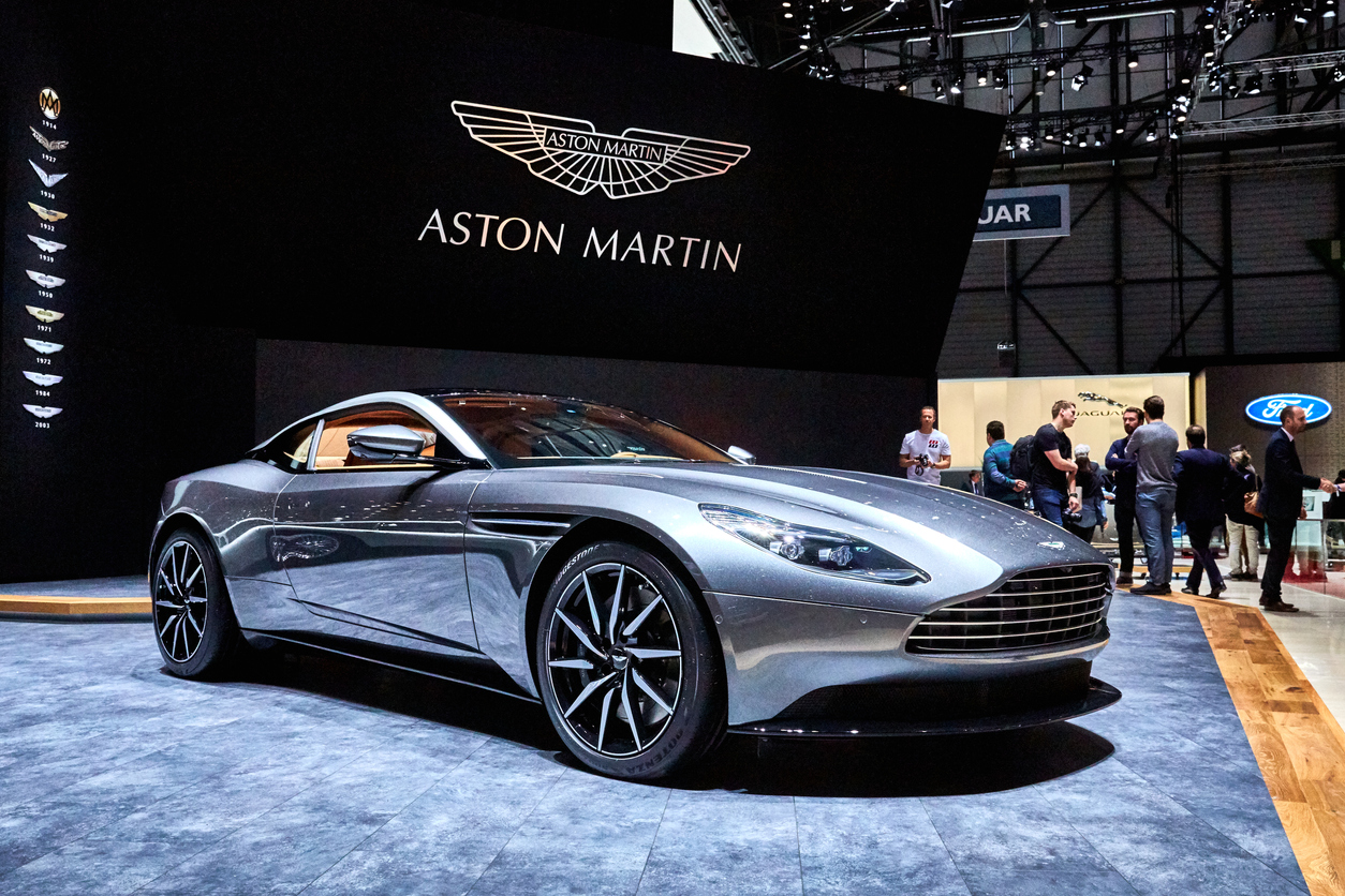 Aston Martin car by logo