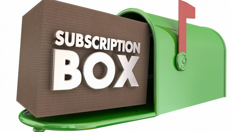 Subscription Box Service Delivery Mailbox 3d Illustration