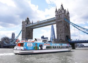 Horrible Histories Boat Toar along the Thames.