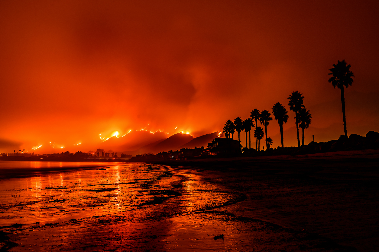Thomas Fire in Santa Barbara, California