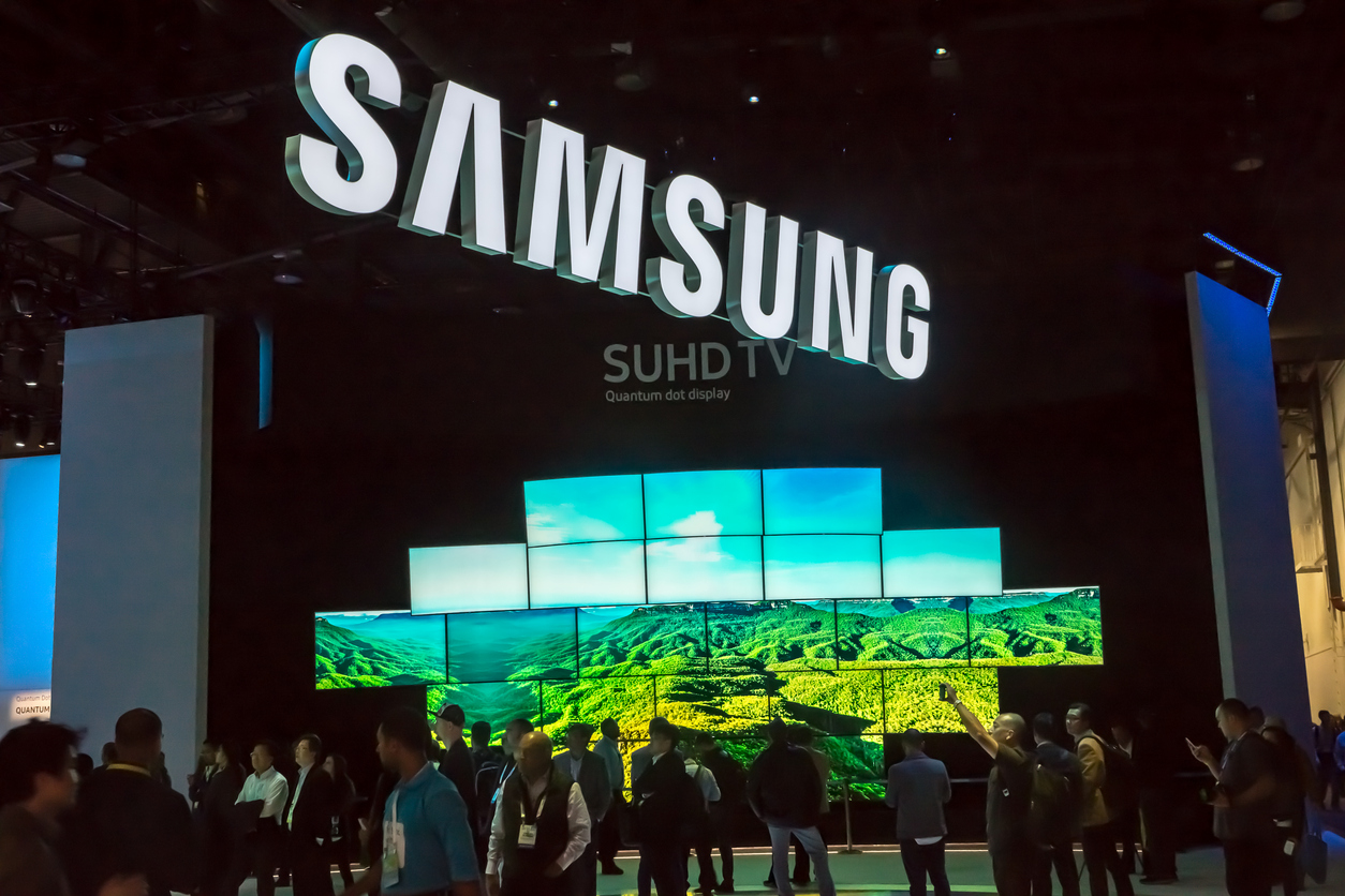 Samsung exhibit at the Consumer Electronics Show in 2016
