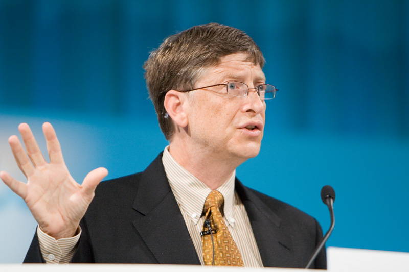 Bill Gates speaking at an event