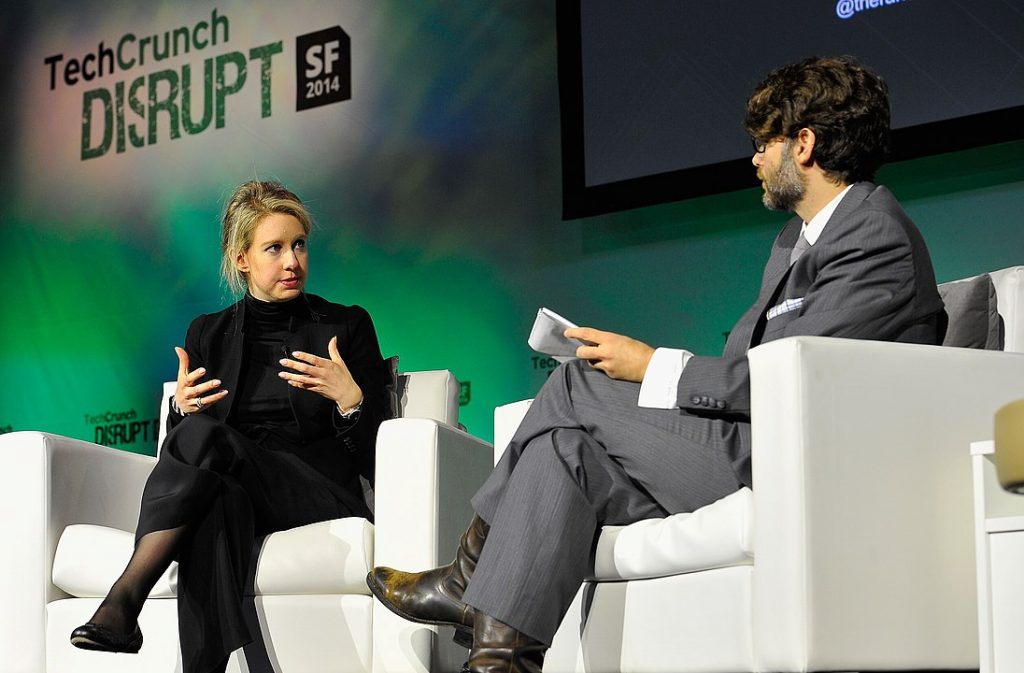 Theranos CEO and founder Elizabeth Holmes at TechCrunch interview